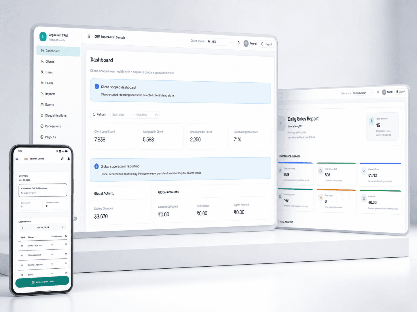 CRM platform product presentation